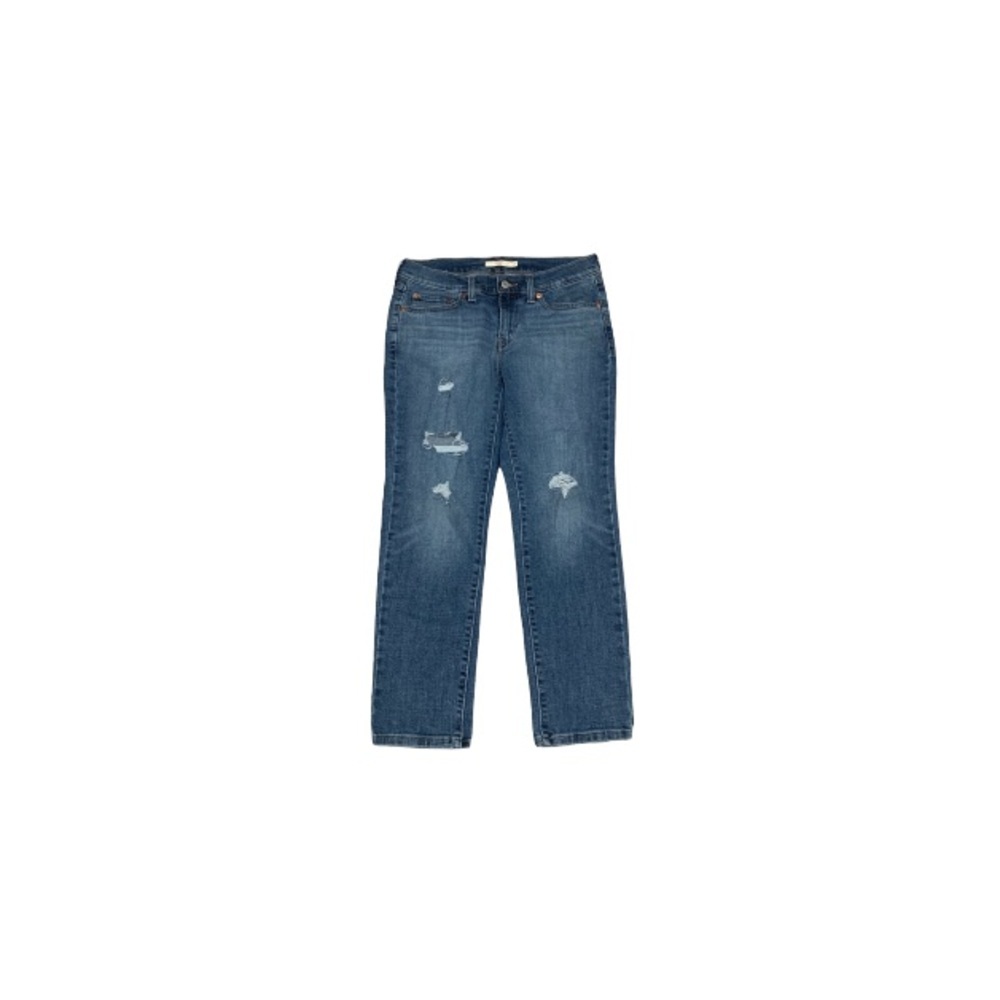 Levi’s “Boyfriend” Distressed Blue Jeans - Women’s Size 27